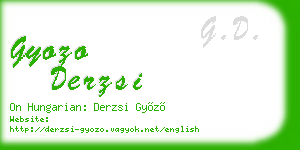 gyozo derzsi business card