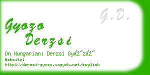 gyozo derzsi business card
